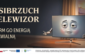 Bilbord 473x212 cm Nie bądź pozer - naprawdę stawiaj na OZE Telewizor