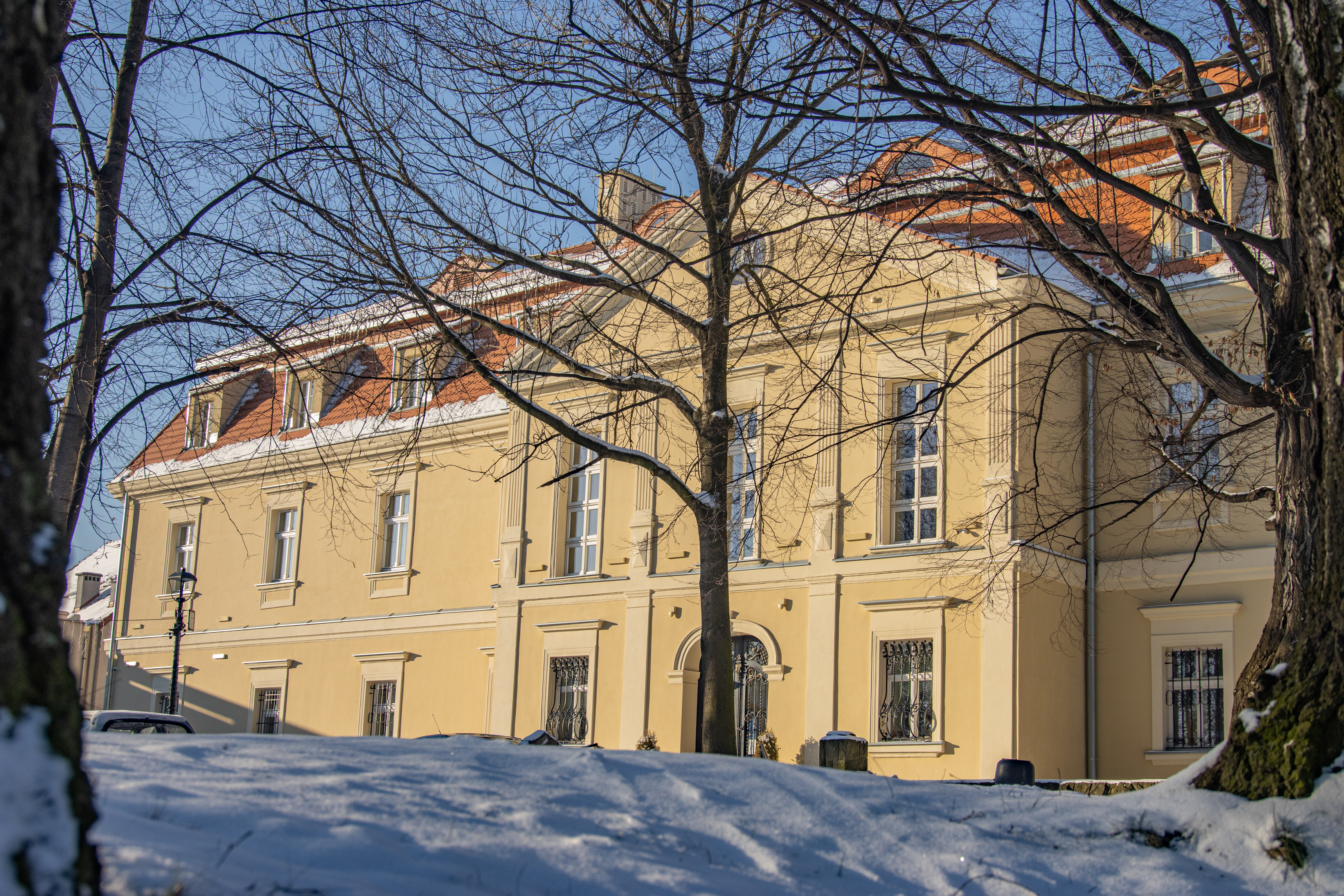 Pałac Dietrichstein&oacute;w w&nbsp;zimowym wydaniu