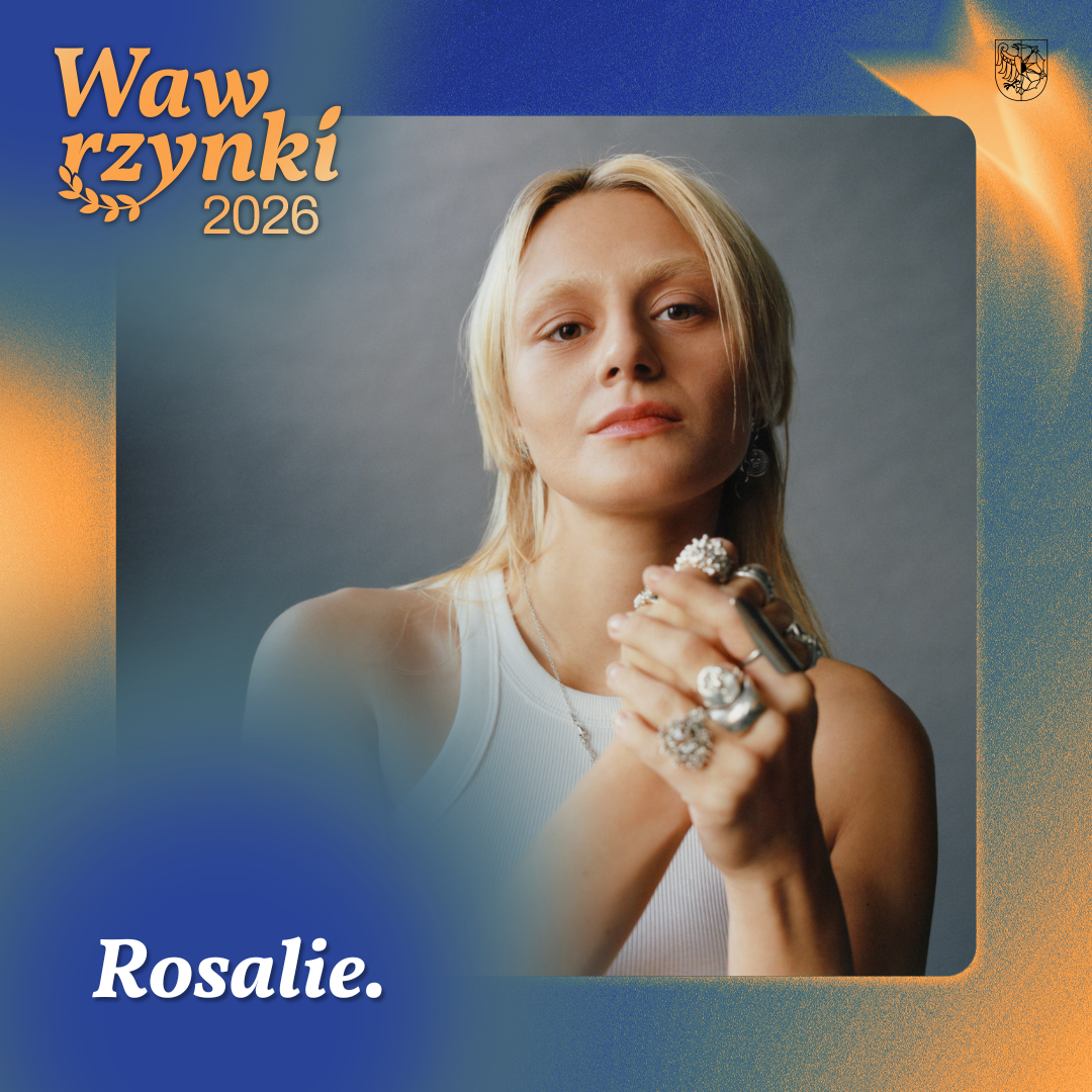 Grafika promująca koncert Rosalie. podczas Wawrzynek 2026
