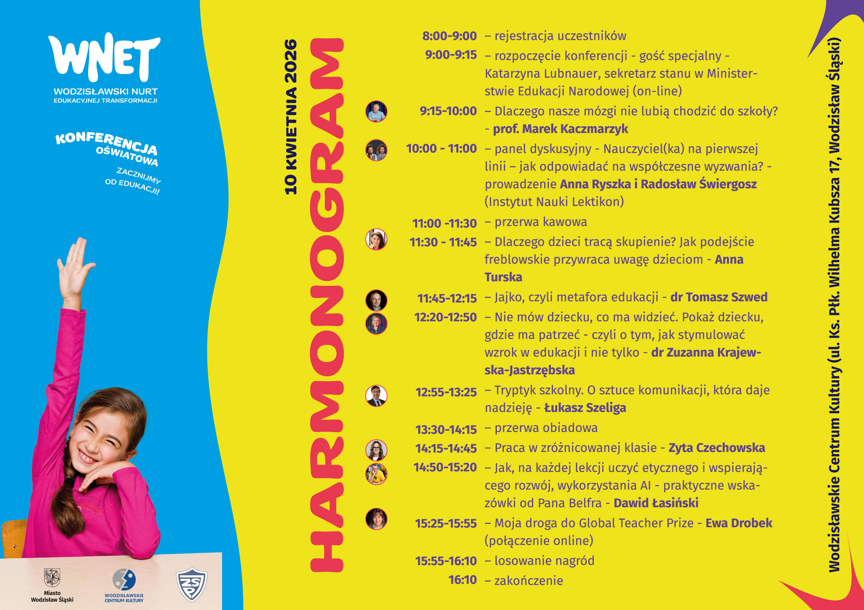 Grafika - harmonogram WNET - dzień 1