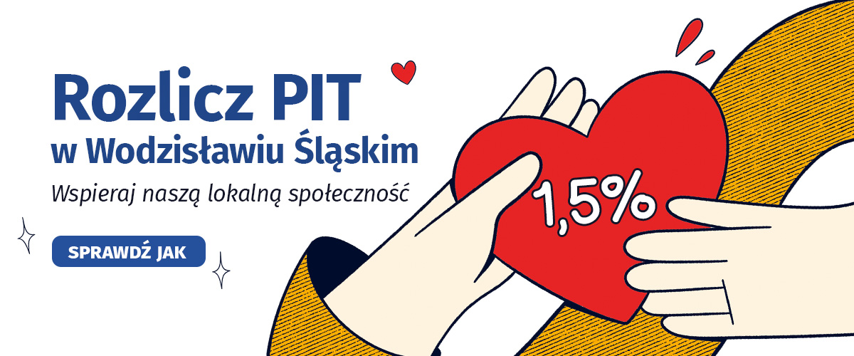 Grafika promująca rozliczanie PIT-u w&nbsp;Wodzisławiu Śląskim