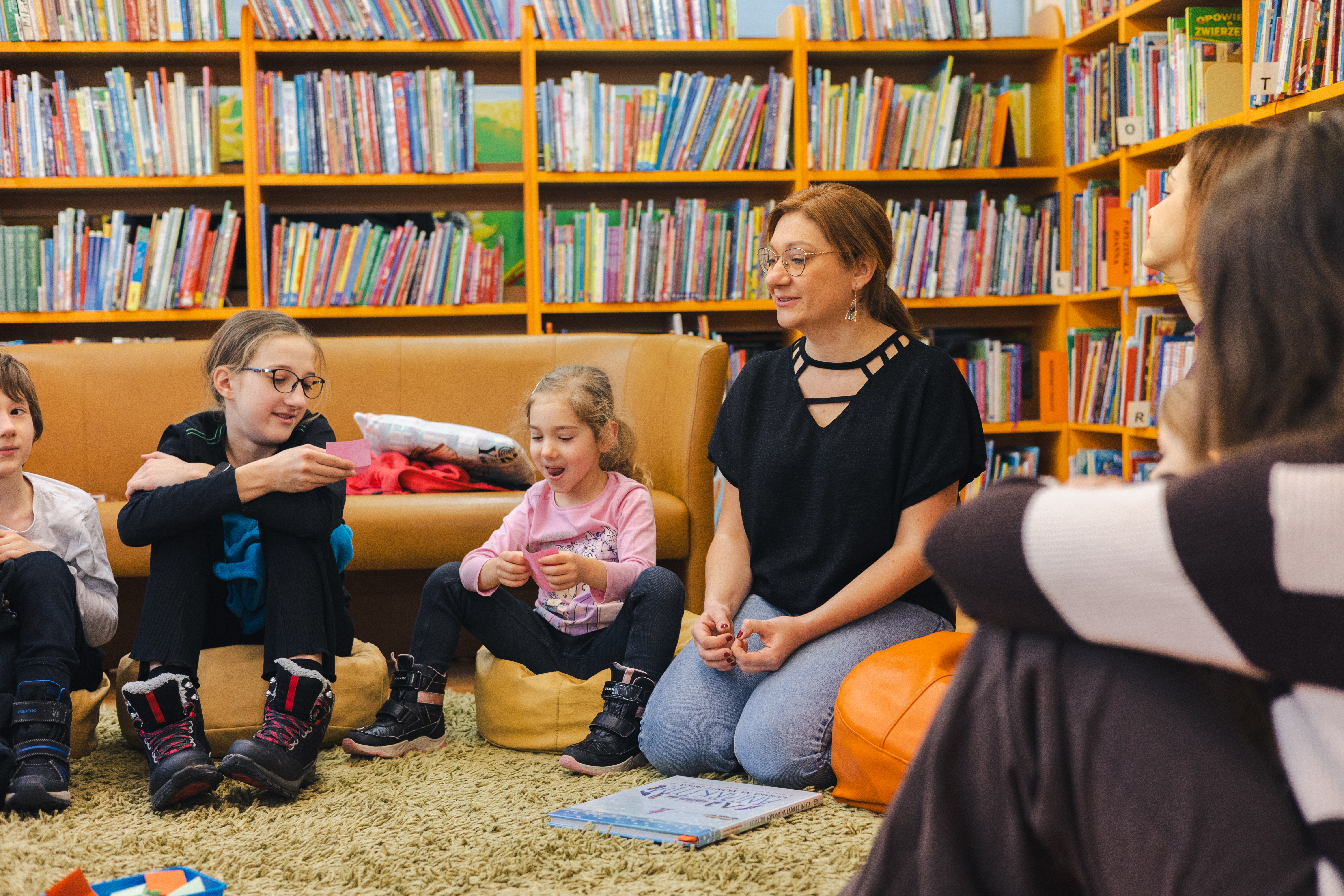 Dzieci w&nbsp;wodzisławskiej Bibliotece w&nbsp;trakcie ferii zimowych