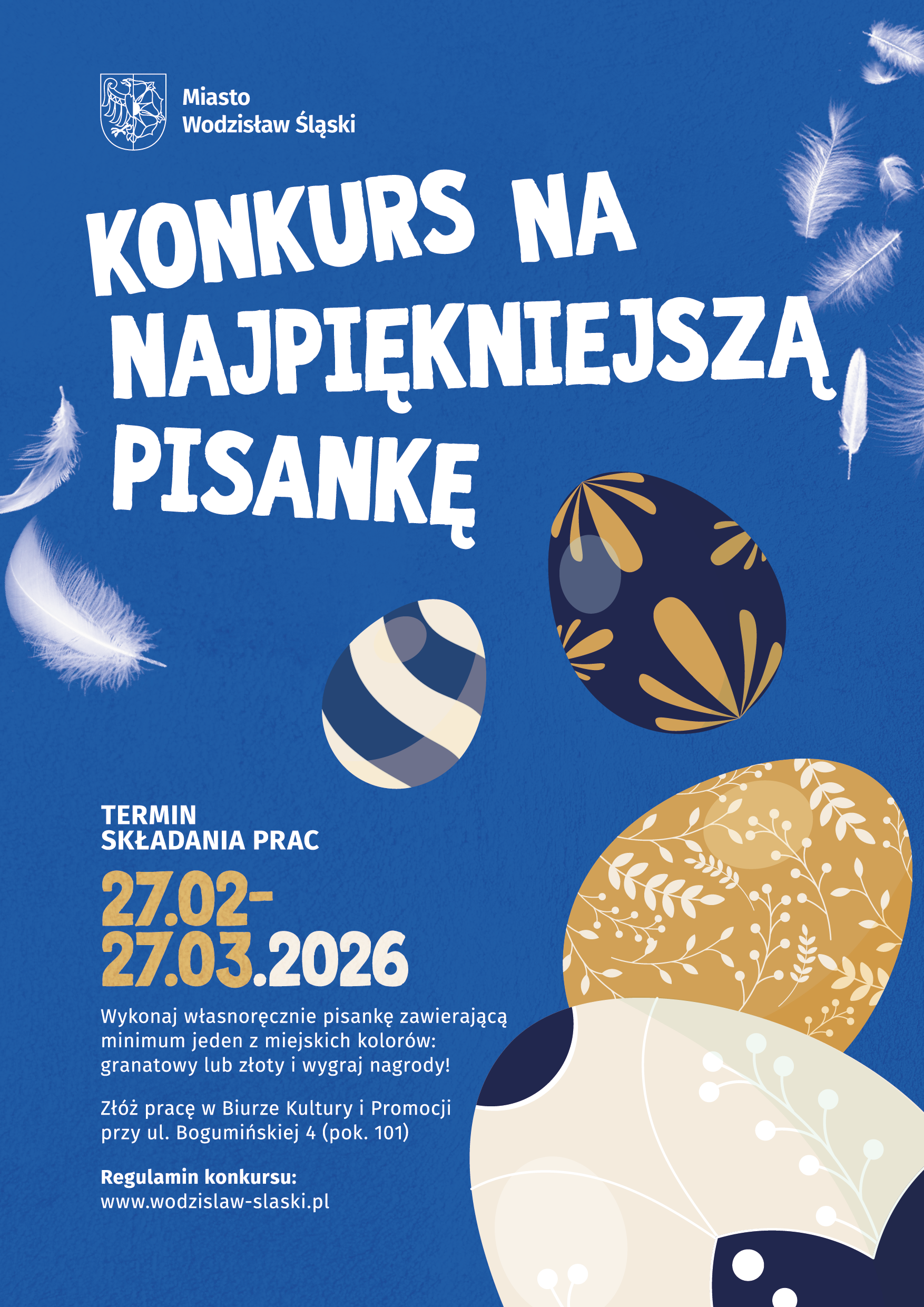 Plakat konkursu na&nbsp;najpiękniejszą pisankę