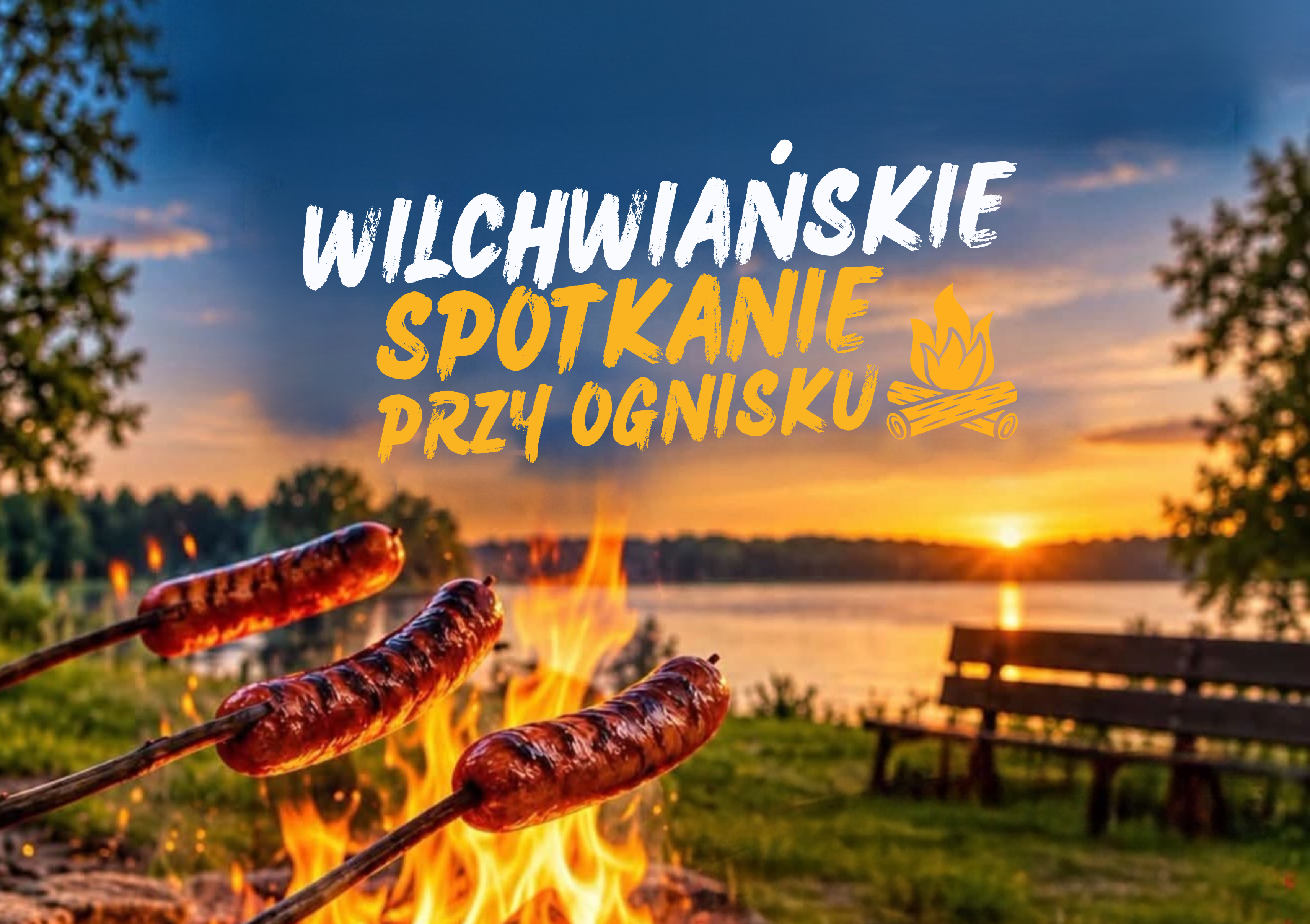 Grafika promująca ognisko na&nbsp;Balatonie