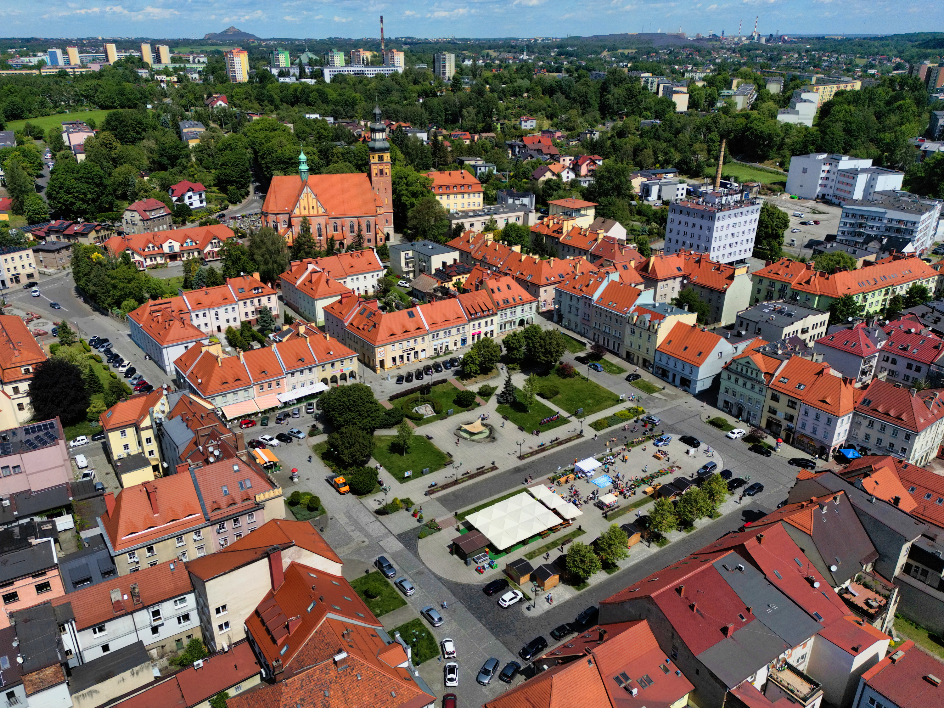 Rynek z&nbsp;lotu ptaka
