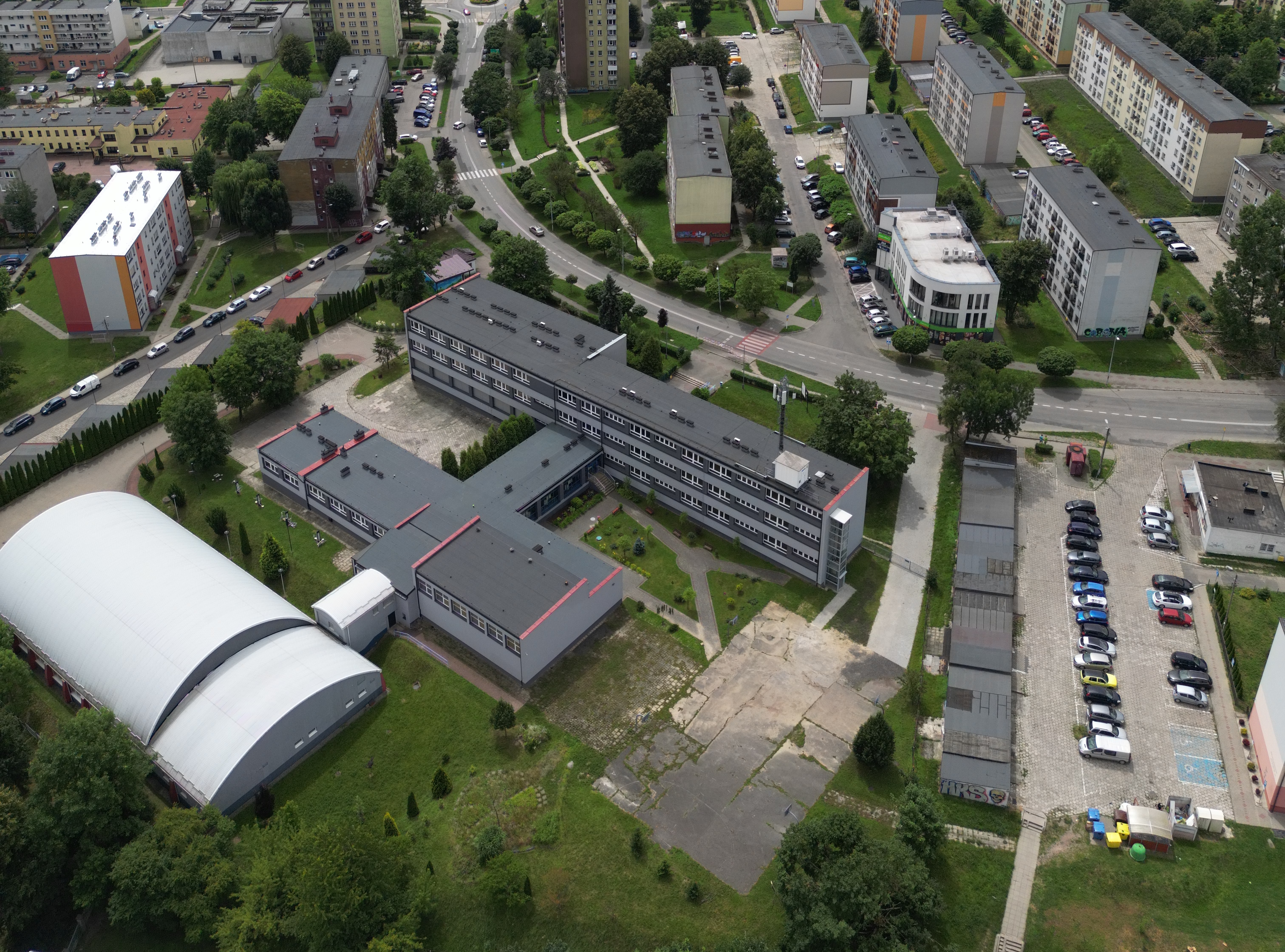 Zesp&oacute;ł Szkolno-Przedszkolny nr 7 w&nbsp;Wodzisławiu Śląskim z&nbsp;lotu ptaka