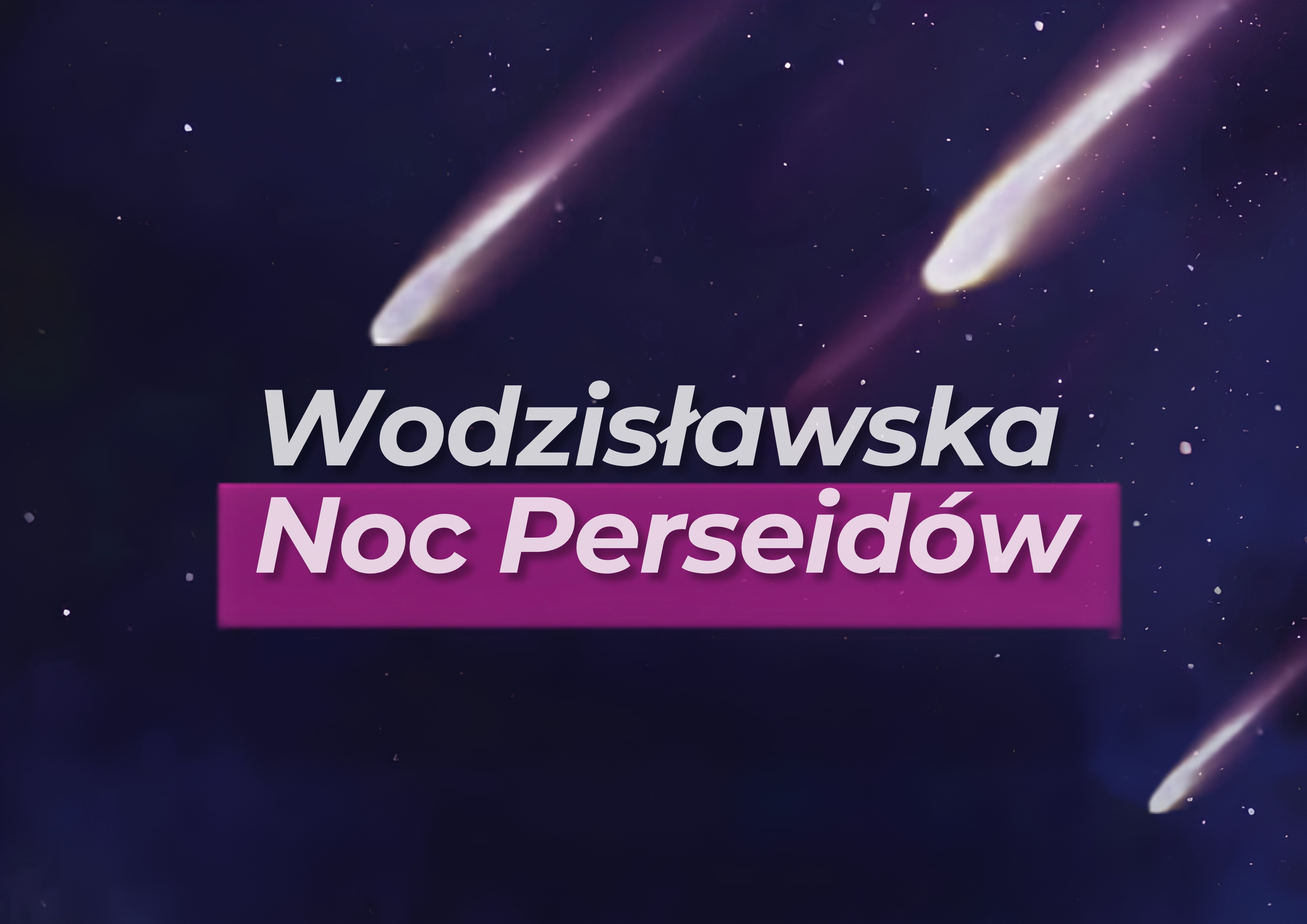 Grafika promująca Wodzisławską Noc Perseid&oacute;w