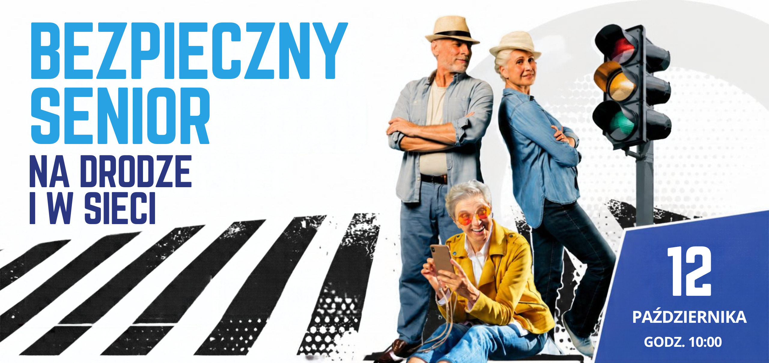 Grafika - bezpieczny senior