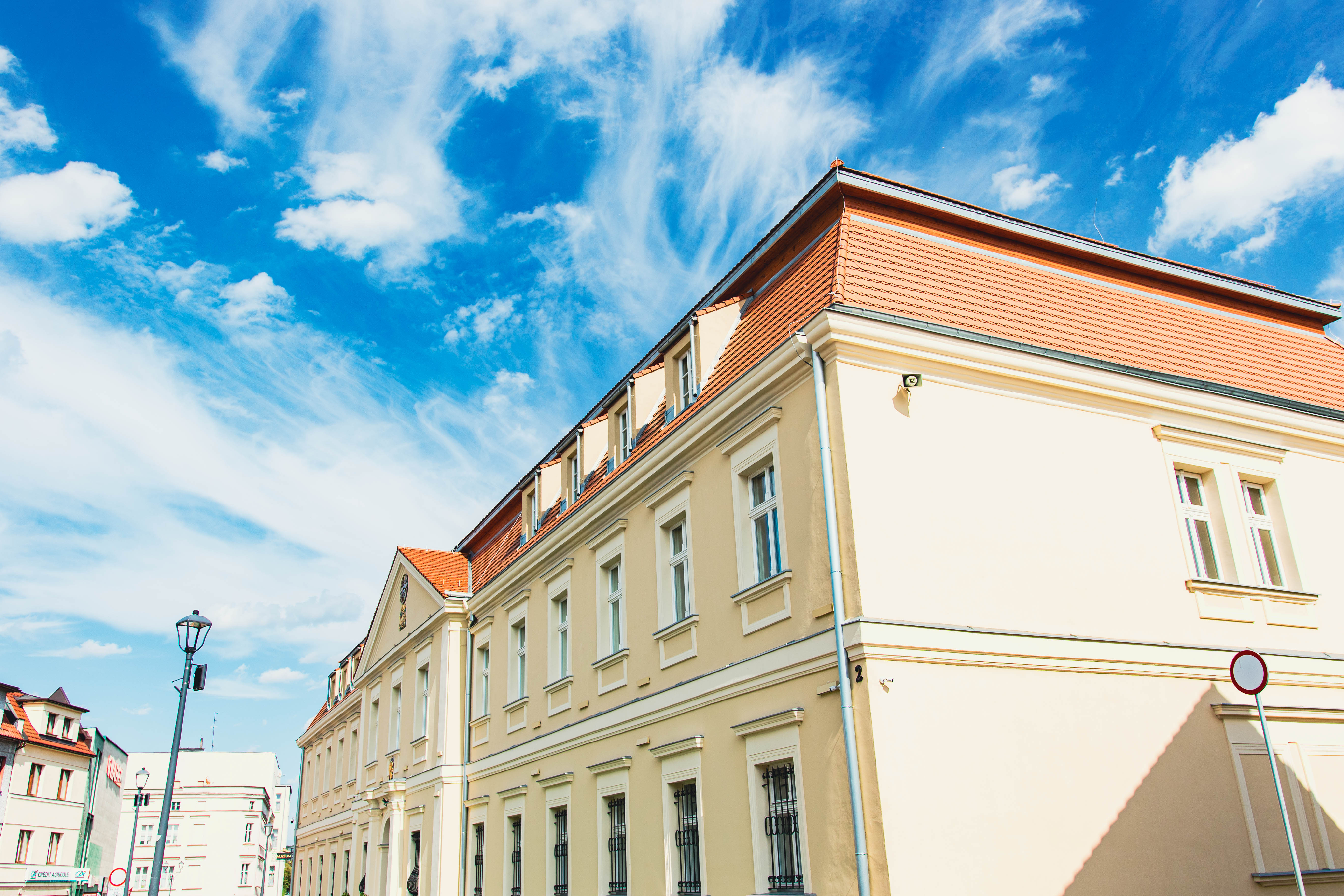 pałac, niebo