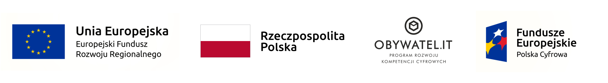 Logotypy Unii Europejskiej, Reczpospolitej Polskiej,Obywatel.it, Funduszy Europejskich Logotypy Unii Europejskiej, Reczpospolitej Polskiej,Obywatel.it, Funduszy Europejskich