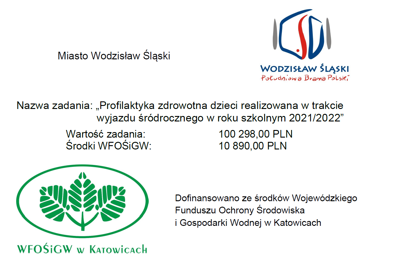 Tablica informacyjna z nazwą zadania i pozyskanym dofinansowaniu