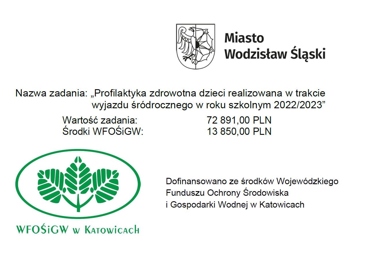  Tablica informacyjna z nazwą zadania i pozyskanym dofinansowaniu