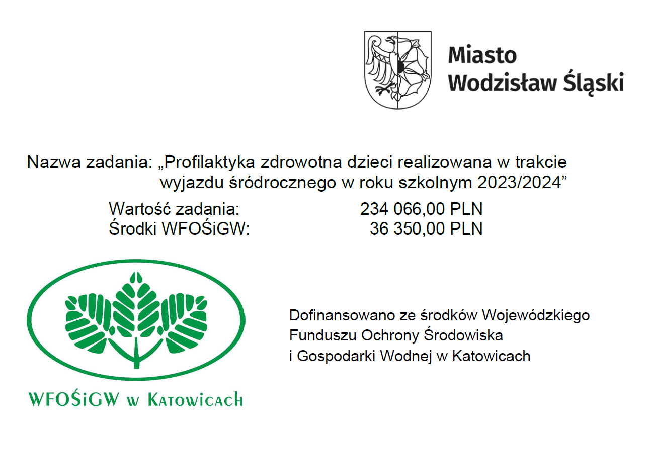 Tablica informacyjna z nazwą zadania i pozyskanym dofinansowaniu