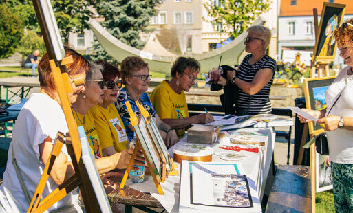 Seniorki w Wodzisławskiego Uniwersytetu Trzeciego Wieku