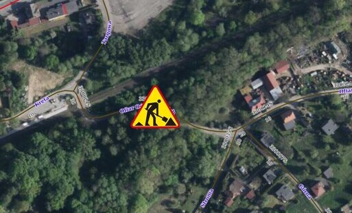 Mapa - Czasowe utrudnienia na ul. Ofiar Oświęcimskich