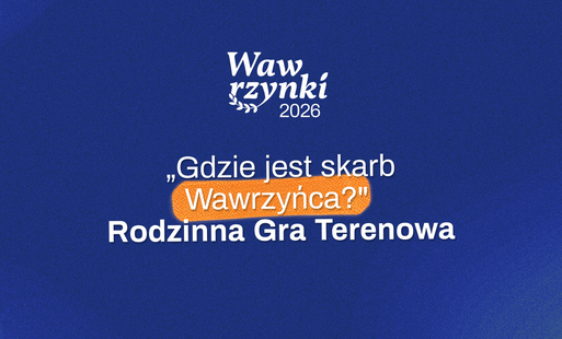 Grafika promująca grę terenową podczas Wawrzynek