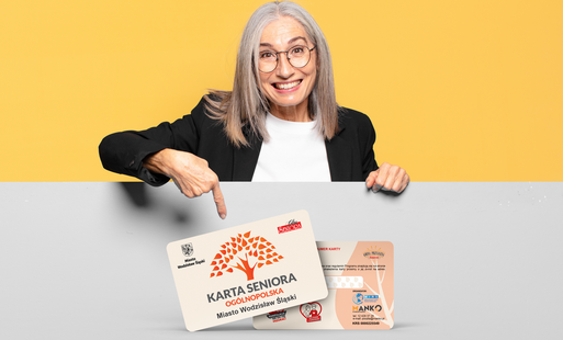 Grafika promująca Ogólnopolską Kartę Seniora