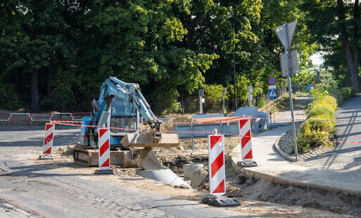 Remont skrzyżowania ulic Radlińskiej z Wałową