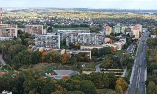 Wodzisław Śląski z lotu ptaka