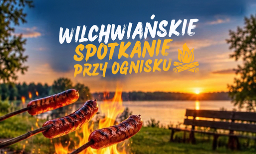 Grafika promująca ognisko na Balatonie