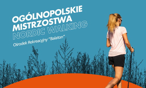 Grafika promująca Ogólnopolskie Mistrzostwa Nordic Walking